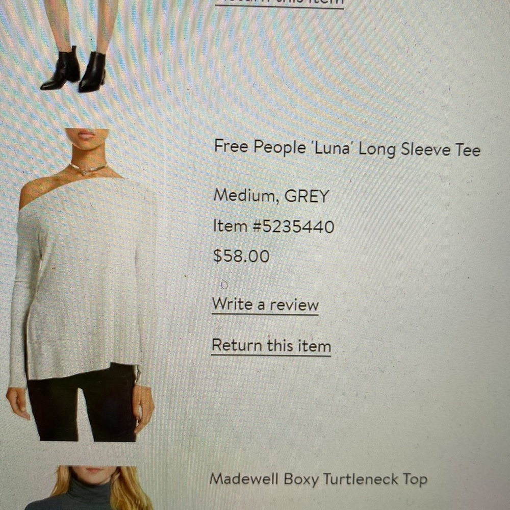 Free People Luna Long Sleeve Tee